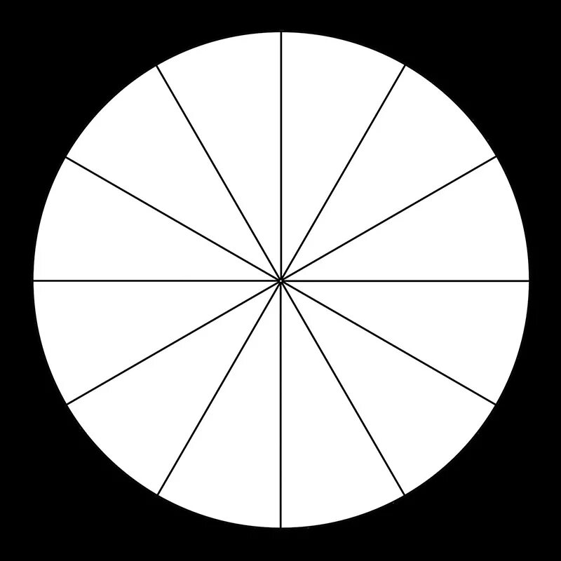 Колесо круг или окружность. Окружность на 16 частей. Цветовой круг. Окружность на 12 секций. 12 На окружности.