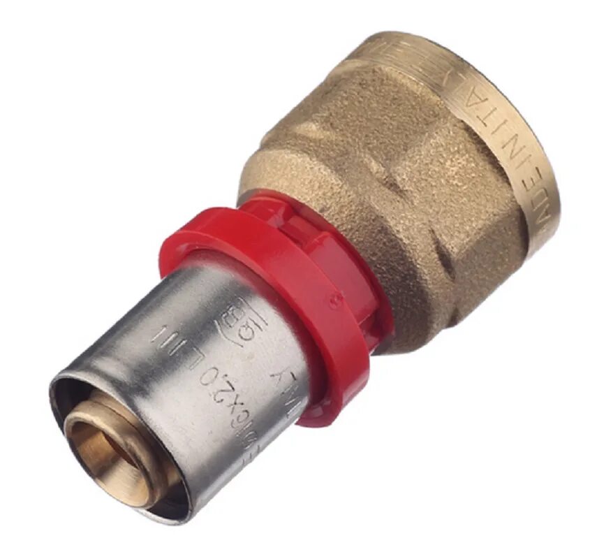 N. Соединитель пресс 16 valtec. 001604. Соединитель пресс с накидной гайкой 16х3/4". Соединитель пресс 16.