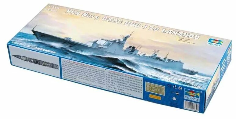 Сборная модель Trumpeter. PLA Navy DDG 170 Lanzhou. Сборная модель Turquoise 1/350. 04530 Флот Фрегат PLA DDG-170 "Ланчжоу" (1:350).