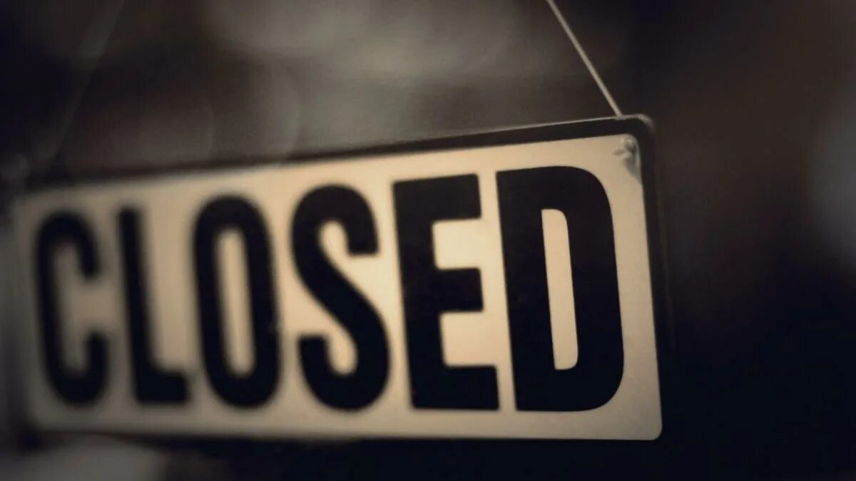 The shops are closed yesterday. The shops are closed yesterday