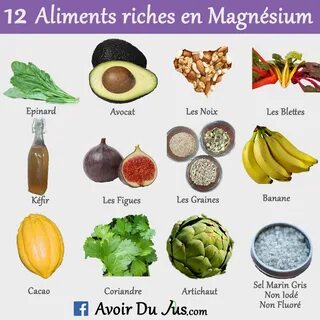 12 Aliments Riches en Magnésium - Avoir Du Jus Nutrition And Dietetics, Nut...