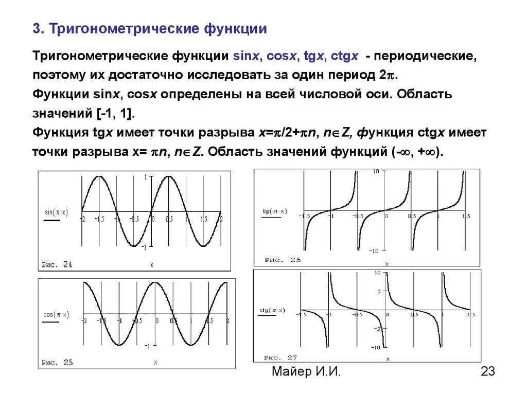 Свойства и график функции тригонометрических функций. Свойства и графики тригонометрических функций. Свойства графиков тригонометрических функций. Тригонометрическая функция ее свойства и график.