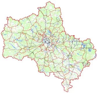 Районы граничащие с московской областью