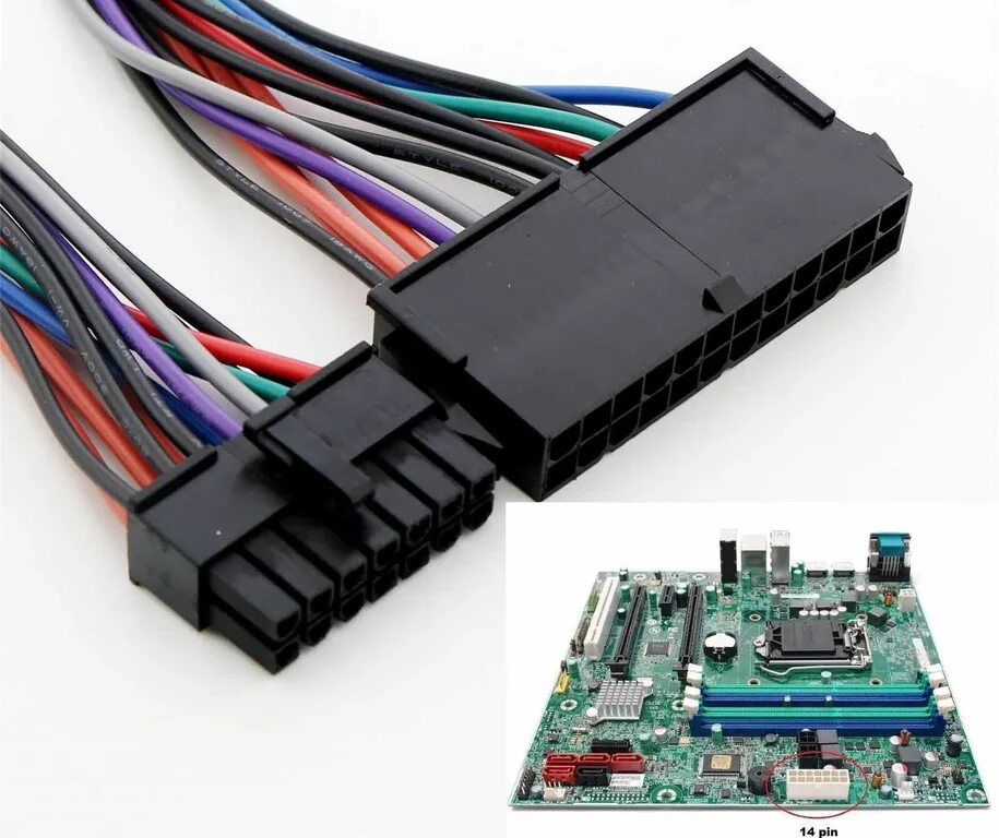 Переходник Lenovo ATX 14 Pin. Переходник 24 Pin на 14 Pin Lenovo. 24 Pin to 12 Pin PSU main Power Supply ATX Adapter Cable. 24 Pin 10 Pin Lenovo.