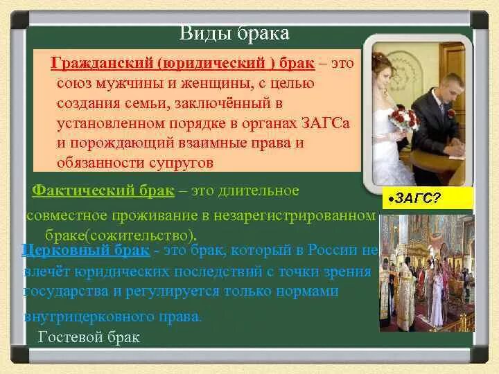 Брак это гражданское право. Гражданский и юридический брак. Виды брака Обществознание. Гражданский брак это Обществознание. Гражданский брак с юридической точки зрения.