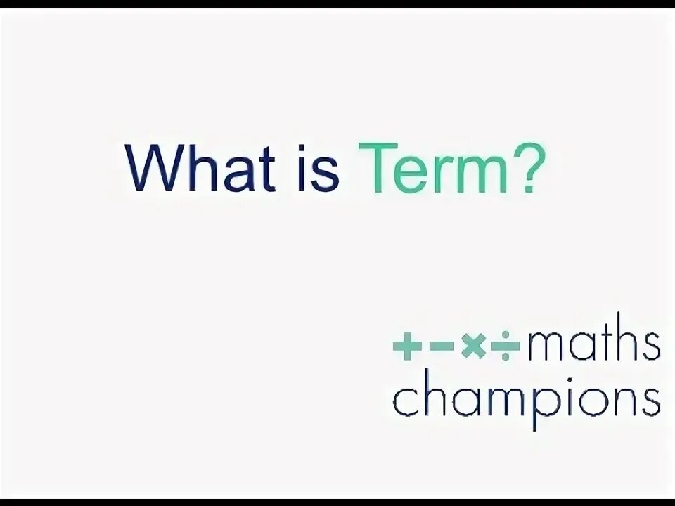 What does term mean