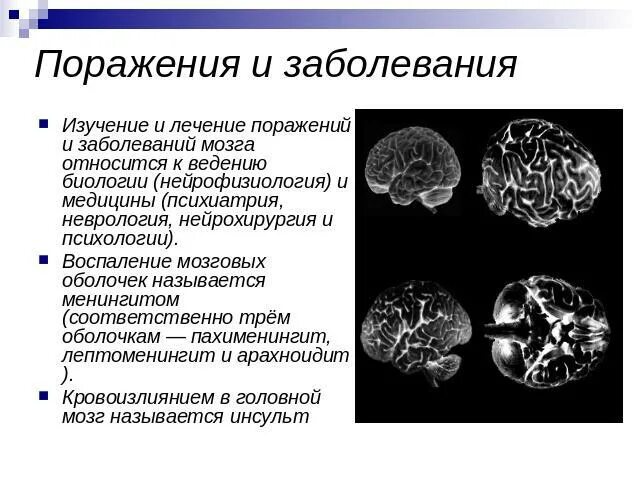 Поражение оболочек мозга. Симптомы поражения оболочек головного мозга. О поражении оболочек мозга говорит:. 63%Процент поражения мозга.