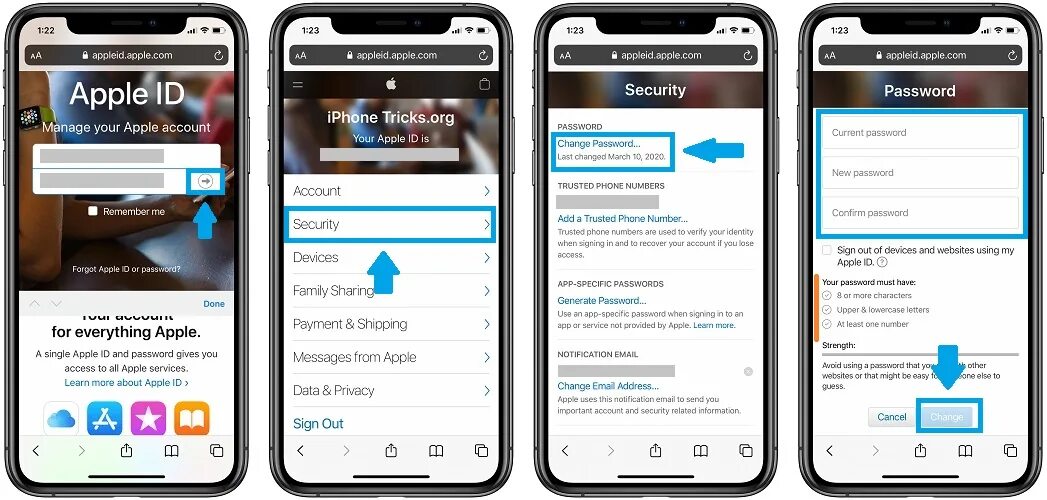 Сменить пароль Apple ID. Поменять пароль Apple ID на iphone. Как восстановить пароль Apple ID. Как сменить пароль от эпл айди.