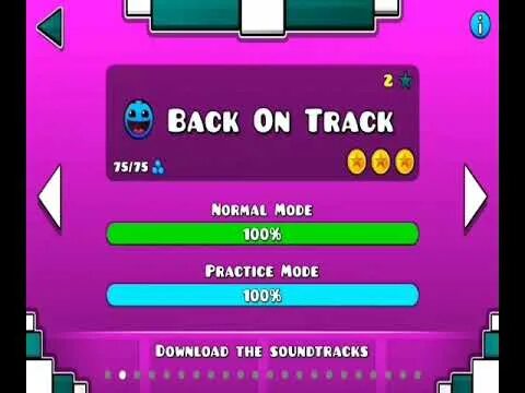 Прошёл back on track на 3 монктки. Геометрии даш back on track. Geometry dash back on track piano. 0 back on track. Уровни geometry dash 2.