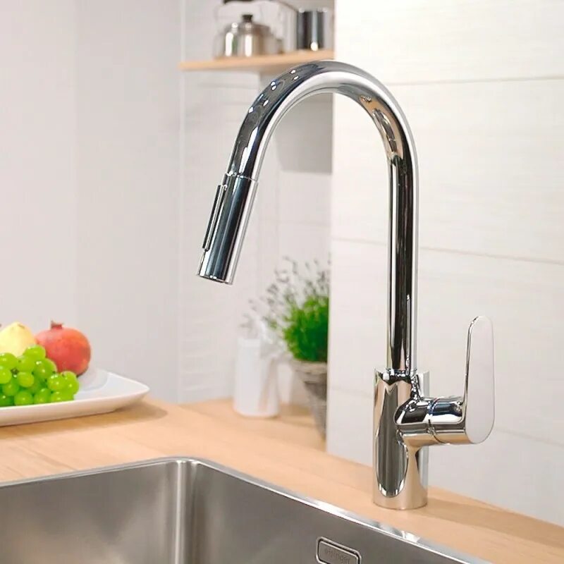 Смеситель для кухни Hansgrohe Focus 31815000. 31815000 Hansgrohe. Hansgrohe Focus m41. Hansgrohe Focus для кухни.