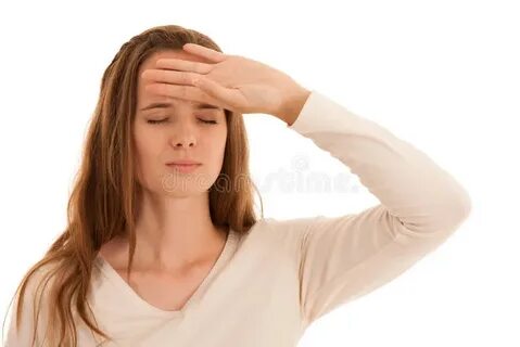 She have a headache