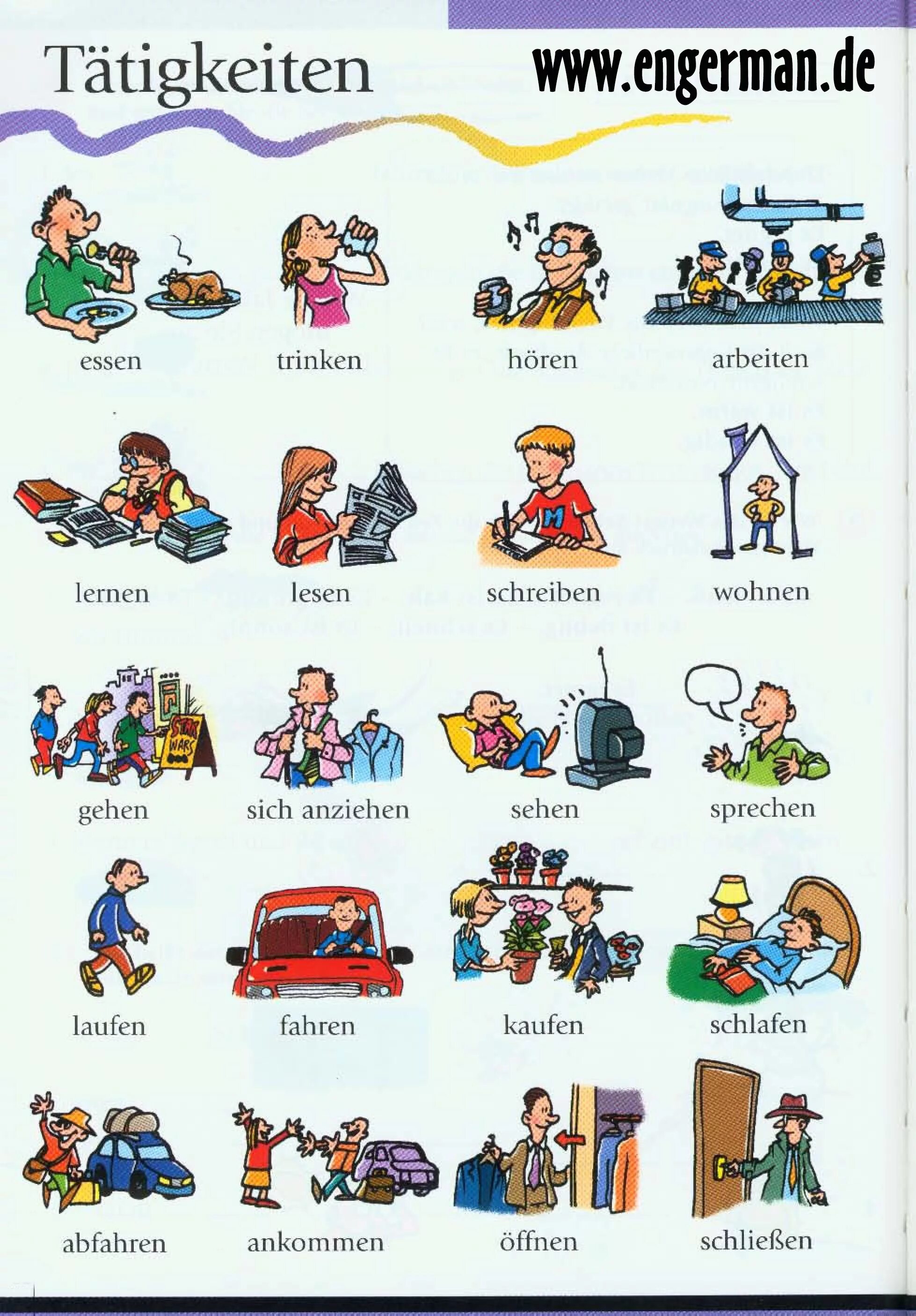 Немецкие глаголы для детей. Немецкие глаголы в карлтнка. Немецкие глаголы в картинках. Глаголы действия на немецком. Именно на немецком