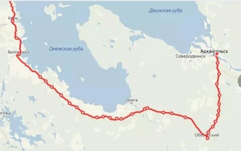 Маршрут поезда 130 москва архангельск