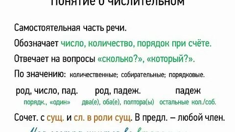 Тест по русскому языку 6 класс числительные