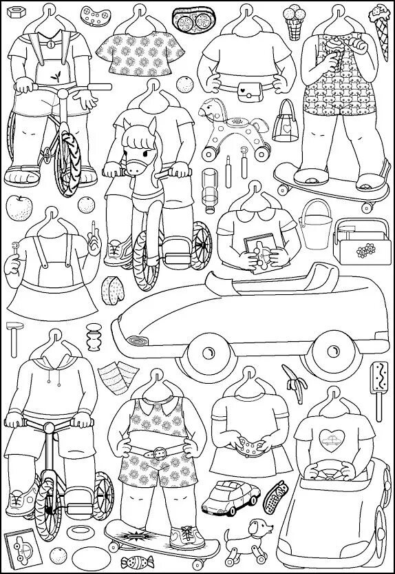 Раскраски кукла с одеждой распечатать бесплатно Ragamuffin Girl: Steampunk Paper Doll * Paper Thin Personas Steampunk paper doll