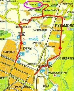 Общественный транспорт до охта парка