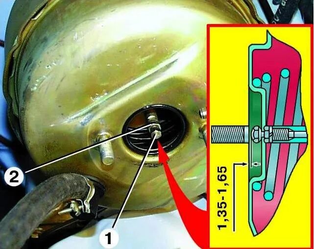 После замены вакуумно. Вакуумный усилитель тормозов Волга 3110. Вакуумный усилитель тормозов ВАЗ 2106. ВУТ ГАЗ 3110 крепление. Вакуум усилитель ГАЗ 3110.