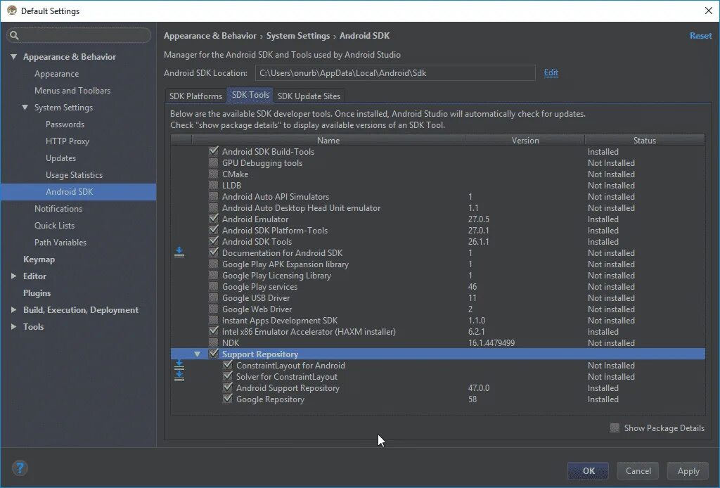 Android Studio install. SDK Tools. SDK platform Tools. Android Studio USB. Sdk updates