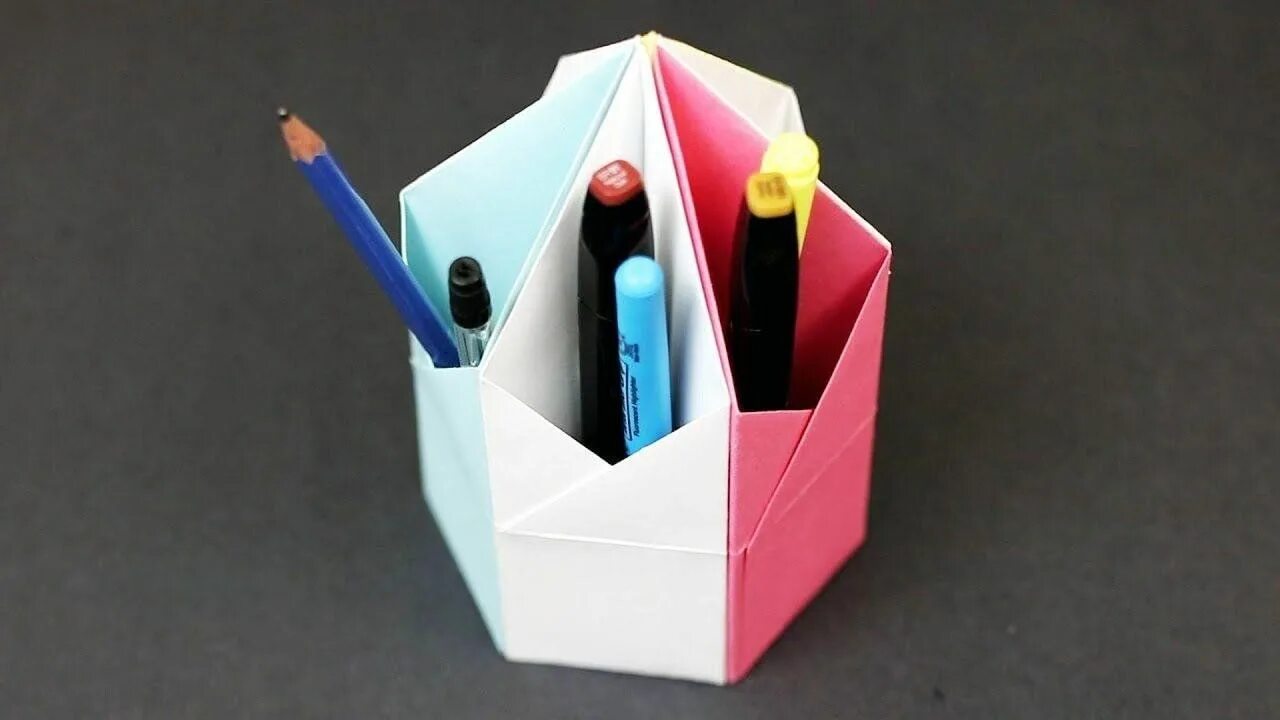 Craftsboom.com: Toilet paper tube pencil holder/ organizer Paper crafts, Paper r