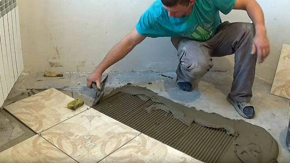 Укладка плитки без стяжки пола