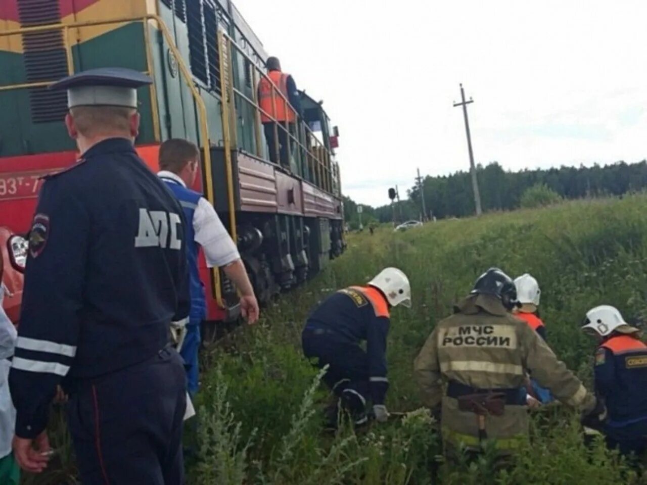 Транспортное происшествие на Железнодорожном транспорте. Авария на Железнодорожном переезде.