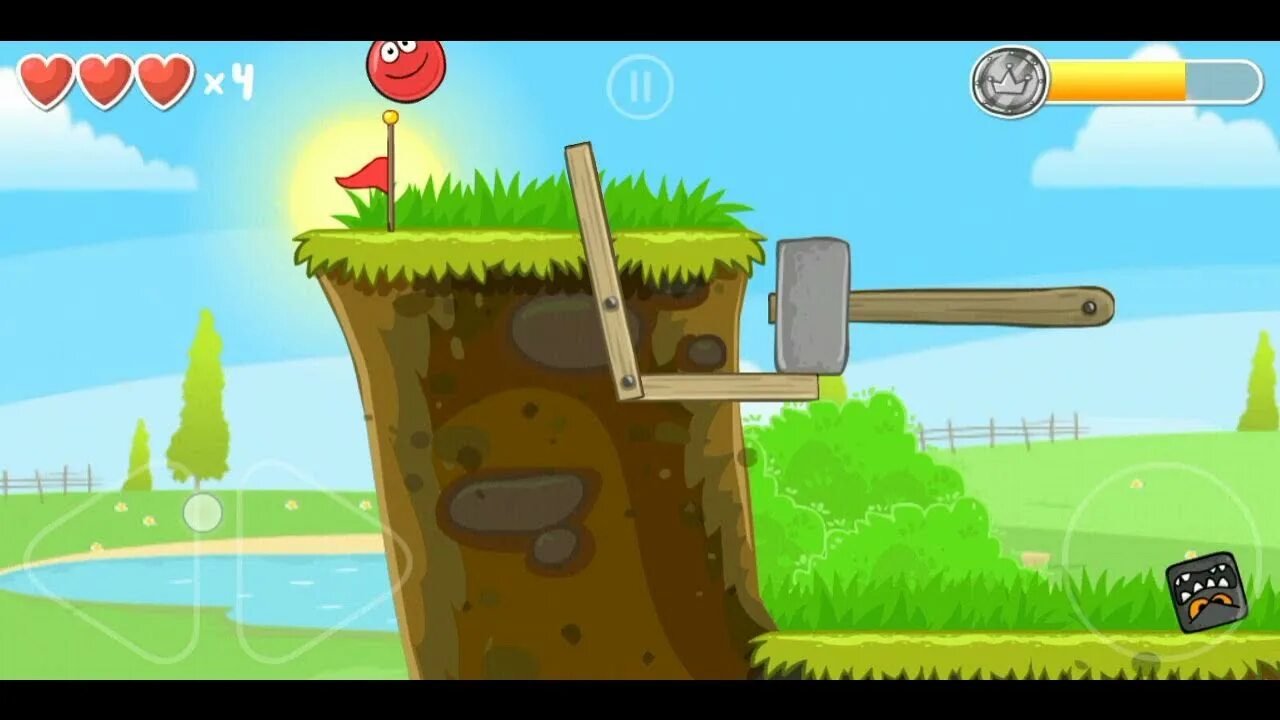 Как пройти уровень red ball 58. Красный шарик игра. red ball 4. red ball 4 зеленые холмы. красный шарик картинки из игры.