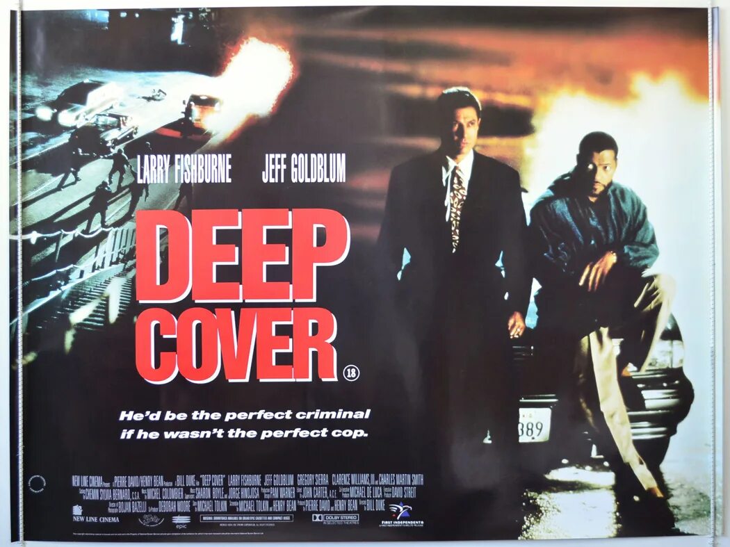 Deep movie. Deep Cover 1992. Под прикрытием 1992 poster.