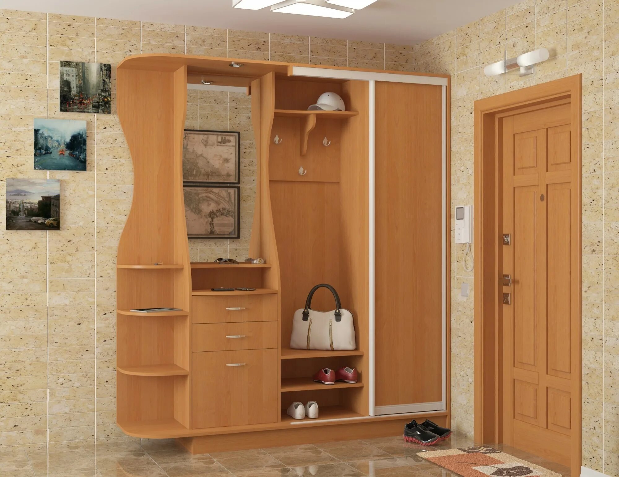 6 мдф. Прихожие цвета ольха. Прихожая цвет ольха. Прихожая элис 5. Прихожая джулия феникс.