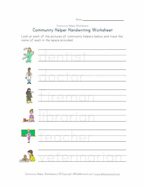 Help worksheets. Community Helpers Worksheets. Jobs writing Worksheet.