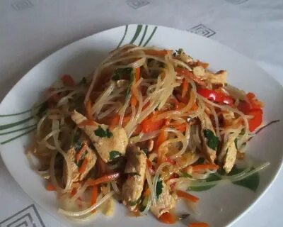 Фунчоза с куриной грудки