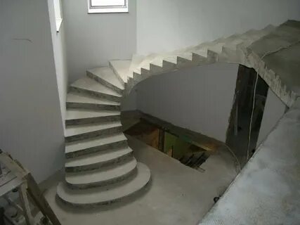 Бетонные лестницы на 2 этаж