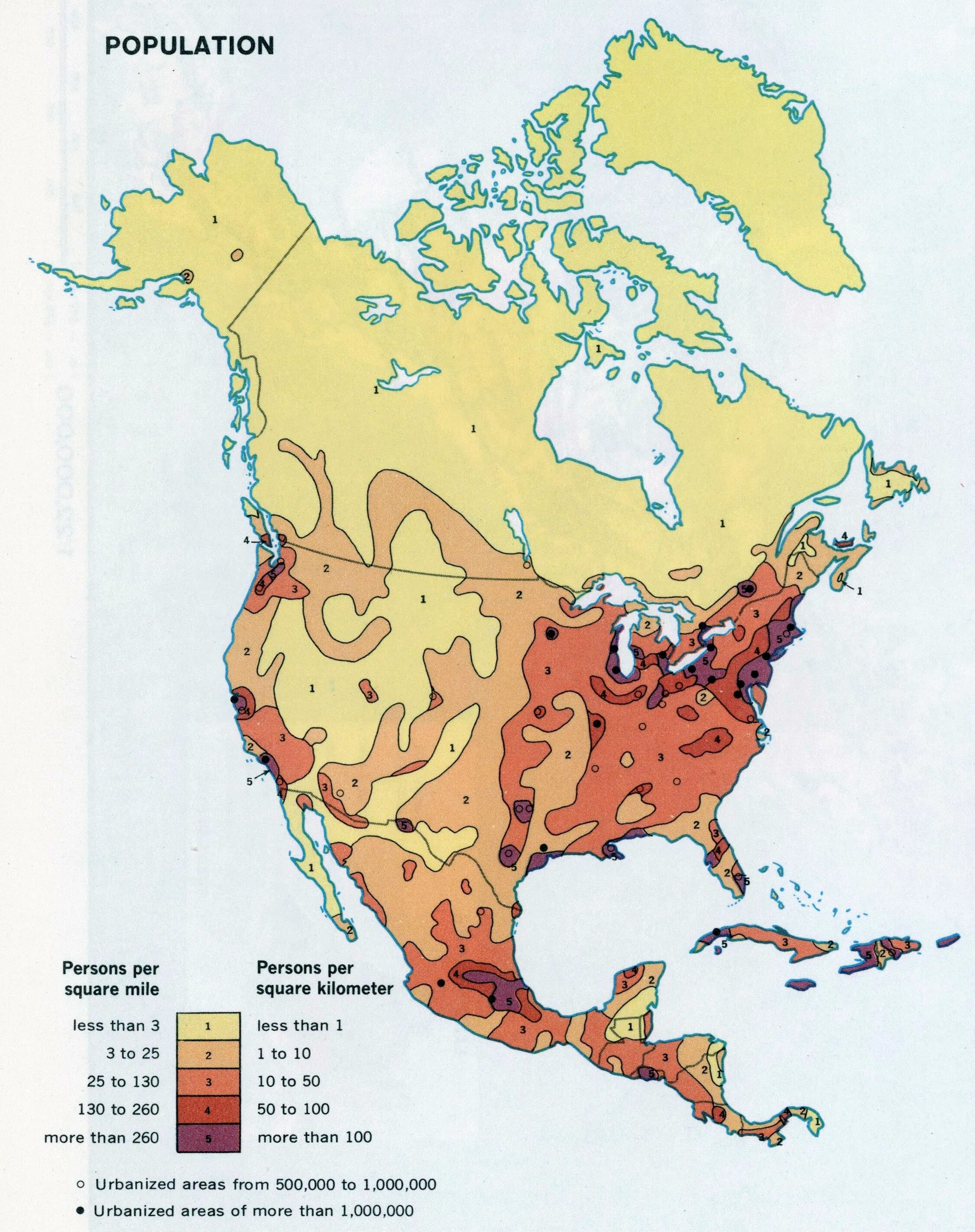 Наибольшая плотность населения северной америки где. Карта плотности населения Северной Америки. Плотность населения Северной Америки. Население Северной Америки. Плотность населения Северной Америки максимальная и минимальная.