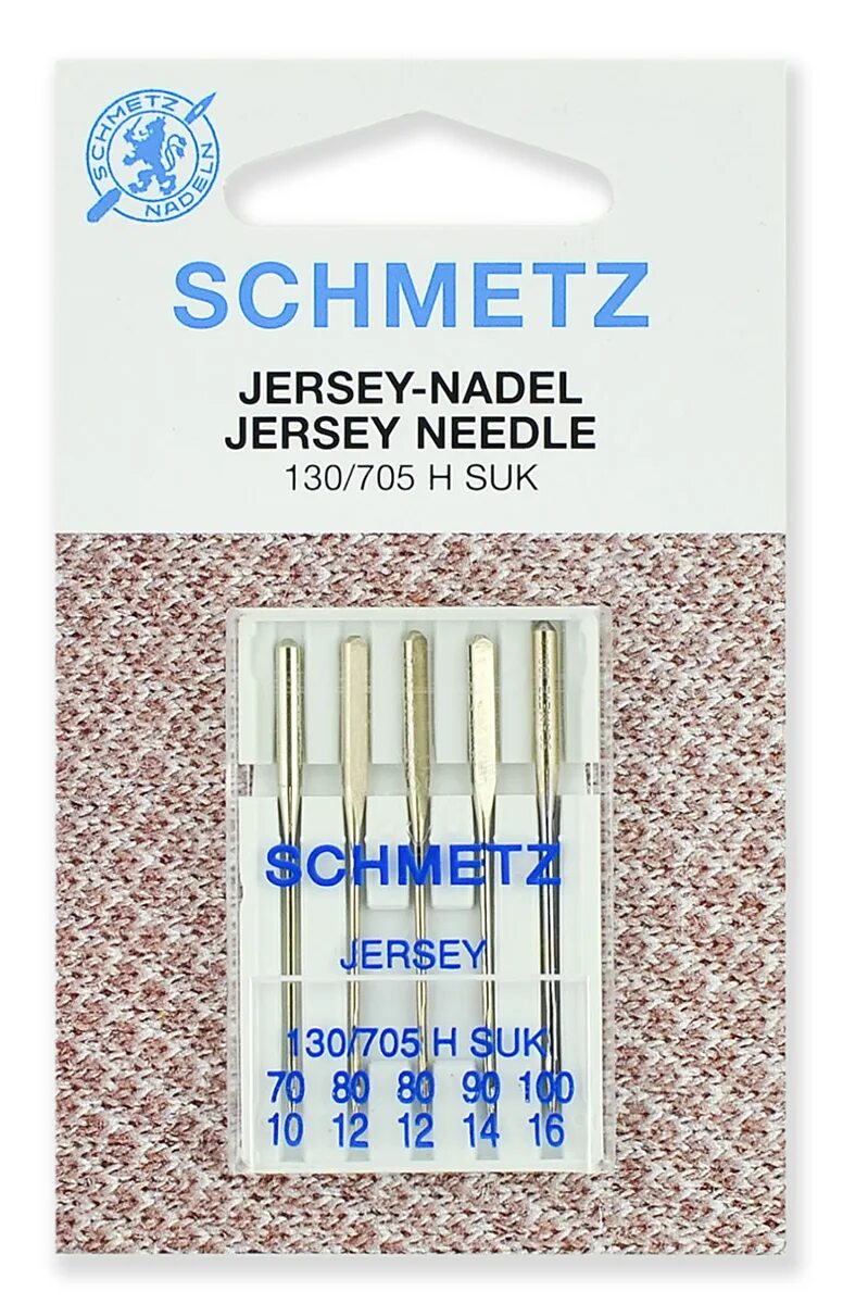 Какие иглы для трикотажа. Иглы для трикотажа для швейных машин Schmetz. Schmetz иглы джерси №90, 5шт.. Schmetz иглы джерси №100, 5шт.. Игла/иглы Schmetz 130/705 н Suk 90/14.