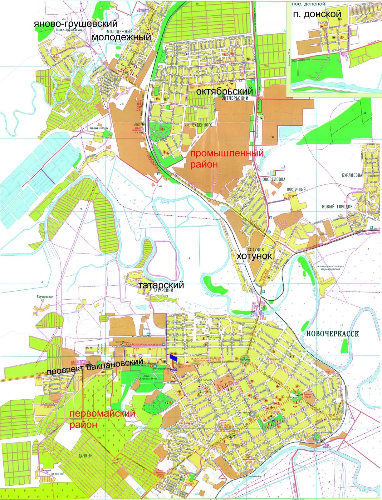 Индекс г новочеркасск ростовской. Город Новочеркасск на карте. Районы Новочеркасска на карте. Город Новочеркасск Ростовской области на карте. Первомайский район Новочеркасск на карте.