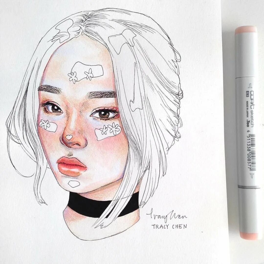 рисунки для скетчбука маркерами. идеи для рисунков. идеи для рисования маркерами. эстетика рисования маркерами. эстетичные рисунки для срисовки маркерами.