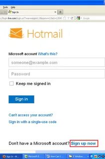 Sign In Hotmail Account - Step by step instruction to create Hotmail.