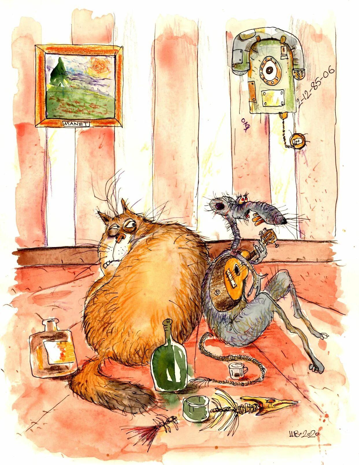 Кот кокос и мышь бурунов