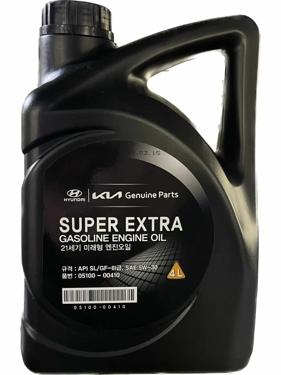 Масло super extra. Hyundai/Kia super Extra gasoline. Super Extra gasoline 5w-30 4л. Super Extra Hyundai. Mobis 0510000410.