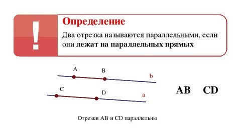 Координаты параллельного отрезка