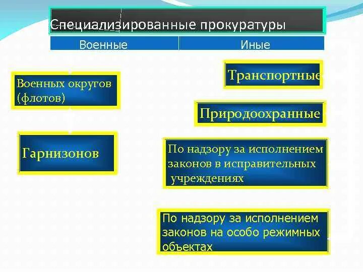 Специализированные органы рф. Система специализированных прокуратур в РФ. Специализированная прокуратура структура. Компетенция специализированных прокуратур. Структура специализированных прокуратур.