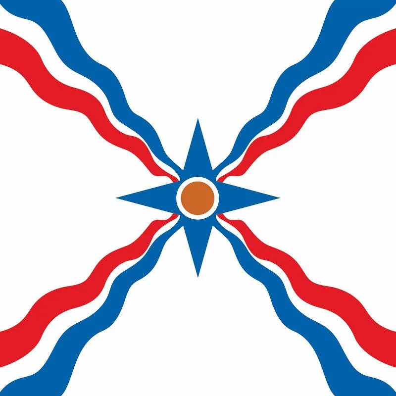 Файл:Flag of the Assyrians (gold and blue Assur).svg - Википедия