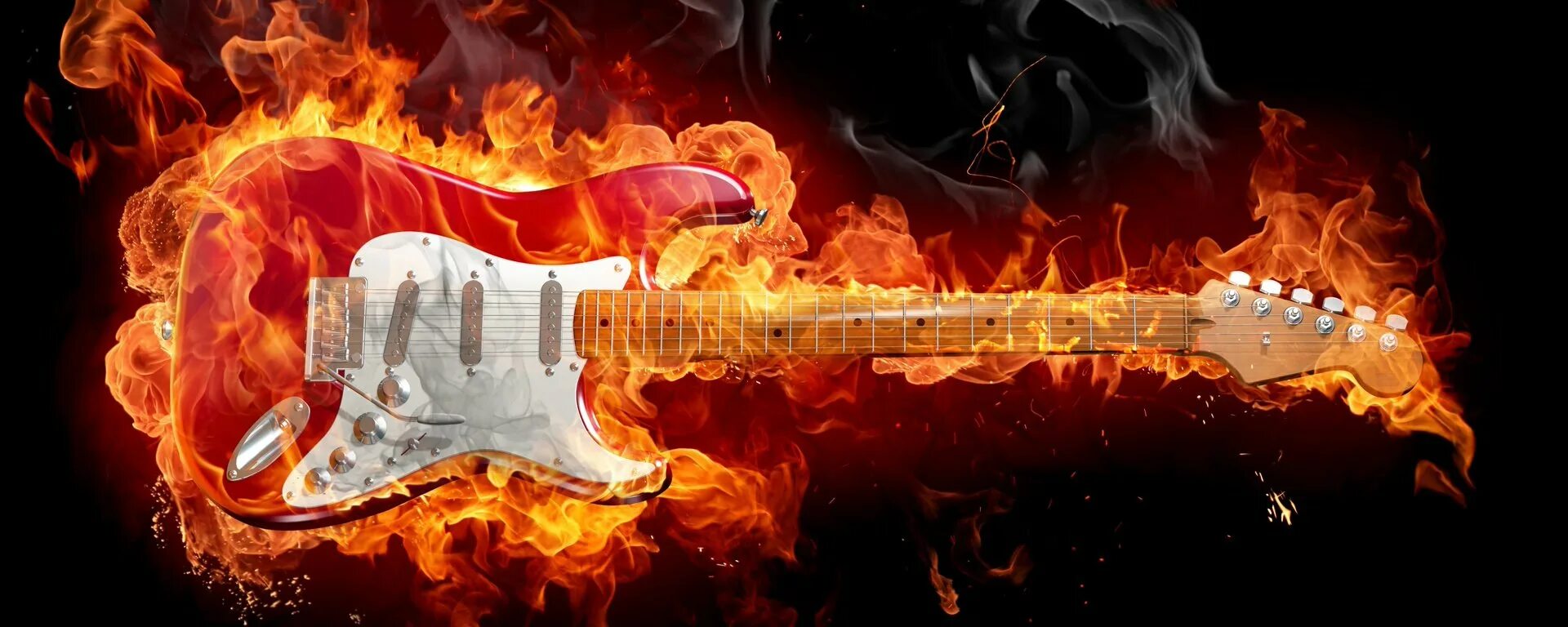 Гитара сгорела. Горящая гитара. Горящая электрогитара. Гитара в огне. Горящая гитара обои.