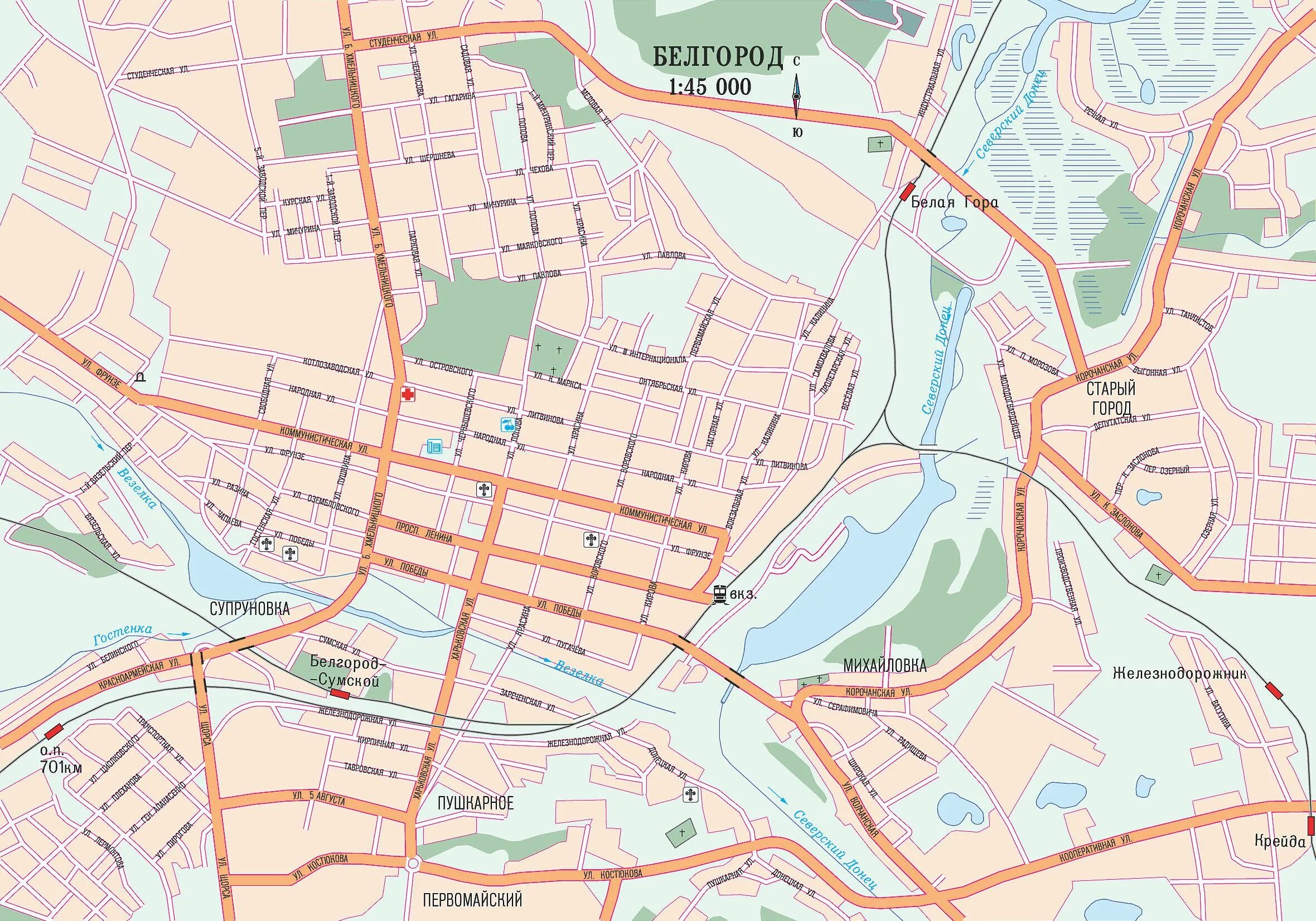 Карта улиц г.Белгорода. Белгород улицы в центре города на карте. Карта Белгорода с улицами. Центр г. Белгород карта.