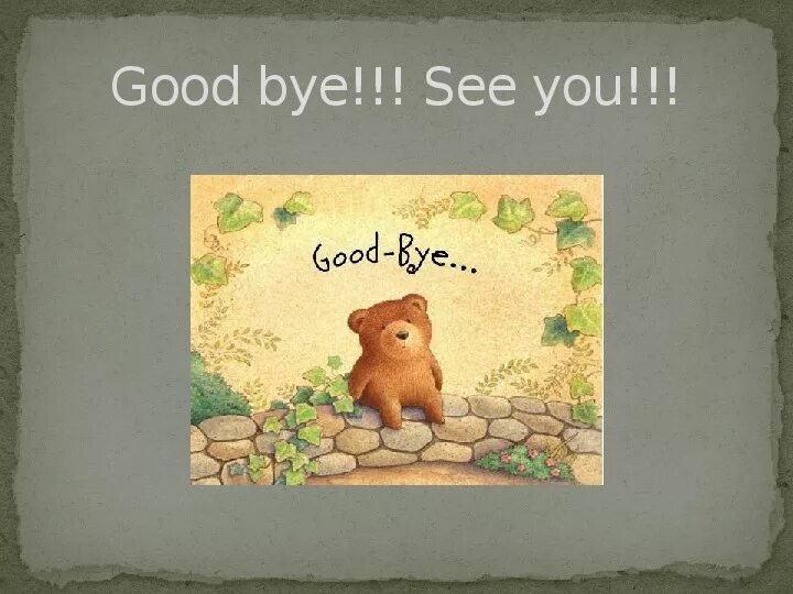Do you see again. Bye на английском. Фото Bye. Английская Goodbye с рисунками. Goodbye для детей.