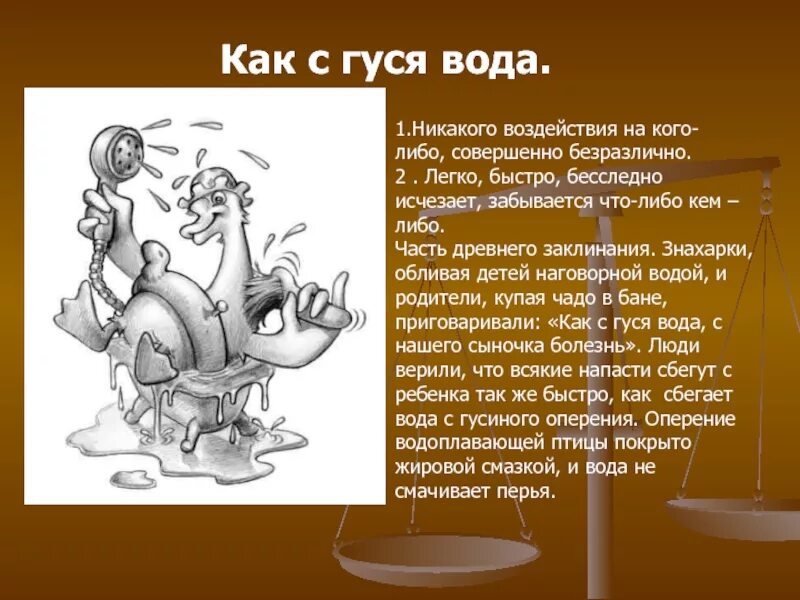 Объясните значение как с гуся вода. С гуся вода фразеологизм. Как с гуся вода. Как с гуся вода фразеологизм. Как с гуся вода значение фразеологизма.