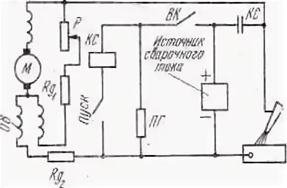 Электрическую схему сварочного полуавтомата