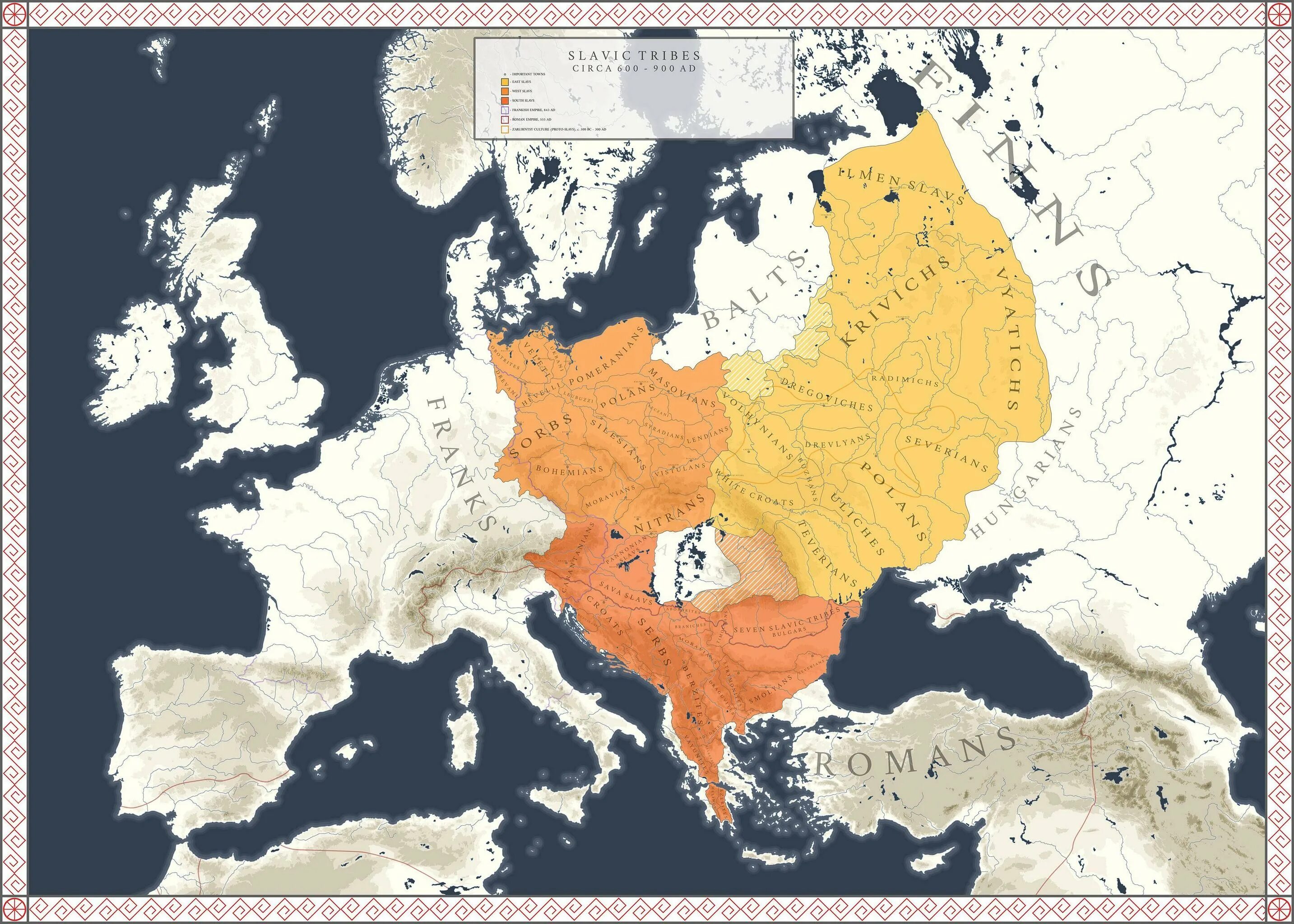 Славяне Map. Карта 900 года. Slavic Tribes. Slavs Map