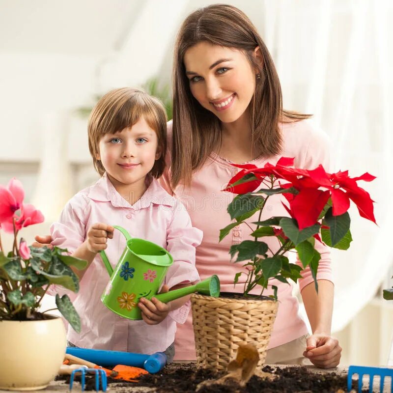 Туалетная девочка. Горшочек с мамой. Девушка с комнатными растениями. Мама и дочка поливают цветы картинки. Приучить ребенка к унитазу.