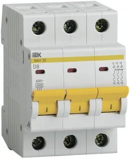 Выключатели автоматические iek ва47 29 3р 10а