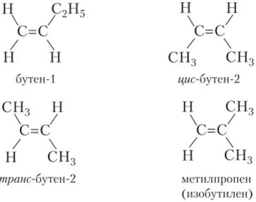 Цис бутен 2 структурные изомеры